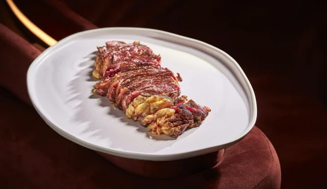 Leña y el punto de la carne